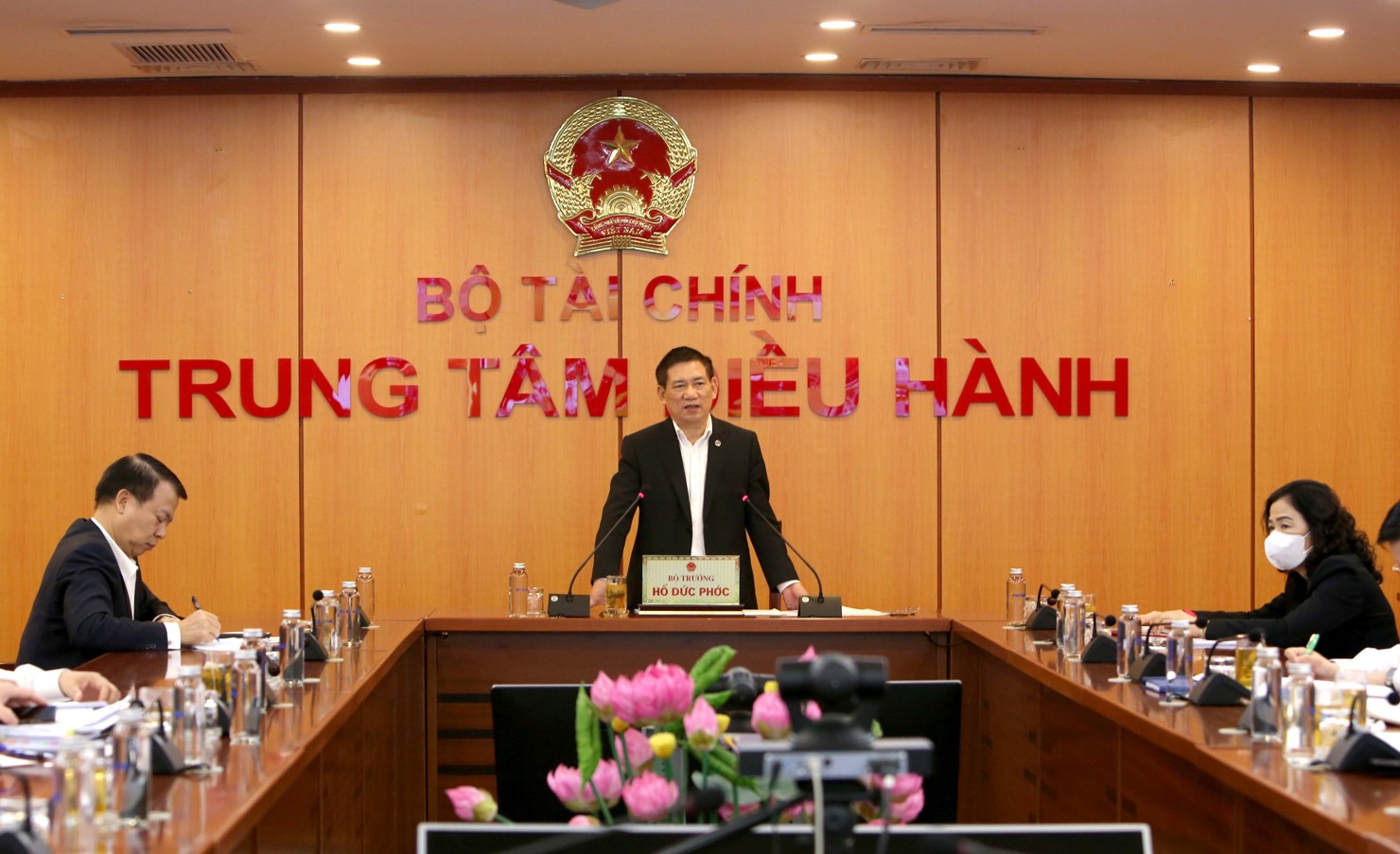 Bộ trưởng Hồ Đức Phớc phát biểu chỉ đạo hội nghị.