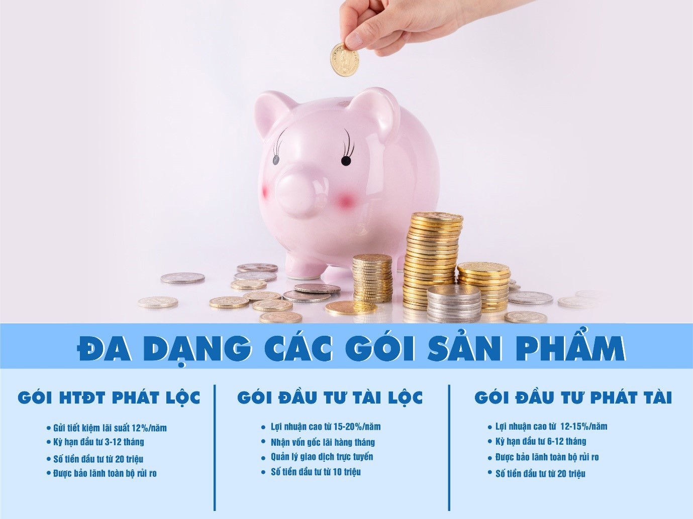 Sự đa dạng g&oacute;i đầu tư của h&igrave;nh thức P2P Lending cũng l&agrave; một trong những ưu điểm kh&ocirc;ng thể bỏ qua.
