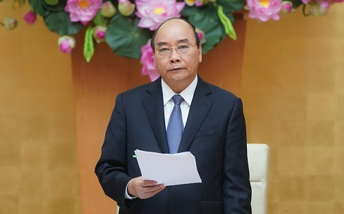 Thủ tướng Nguyễn Xuân Phúc phát biểu kết luận Hội nghị - Ảnh: VGP/Quang Hiếu
