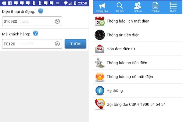 Người tiêu dùng có thể truy cập vào trang web của công ty điện lực địa phương, tra cứu qua ứng dụng di động… để biết được số tiền điện. Nguồn: internet