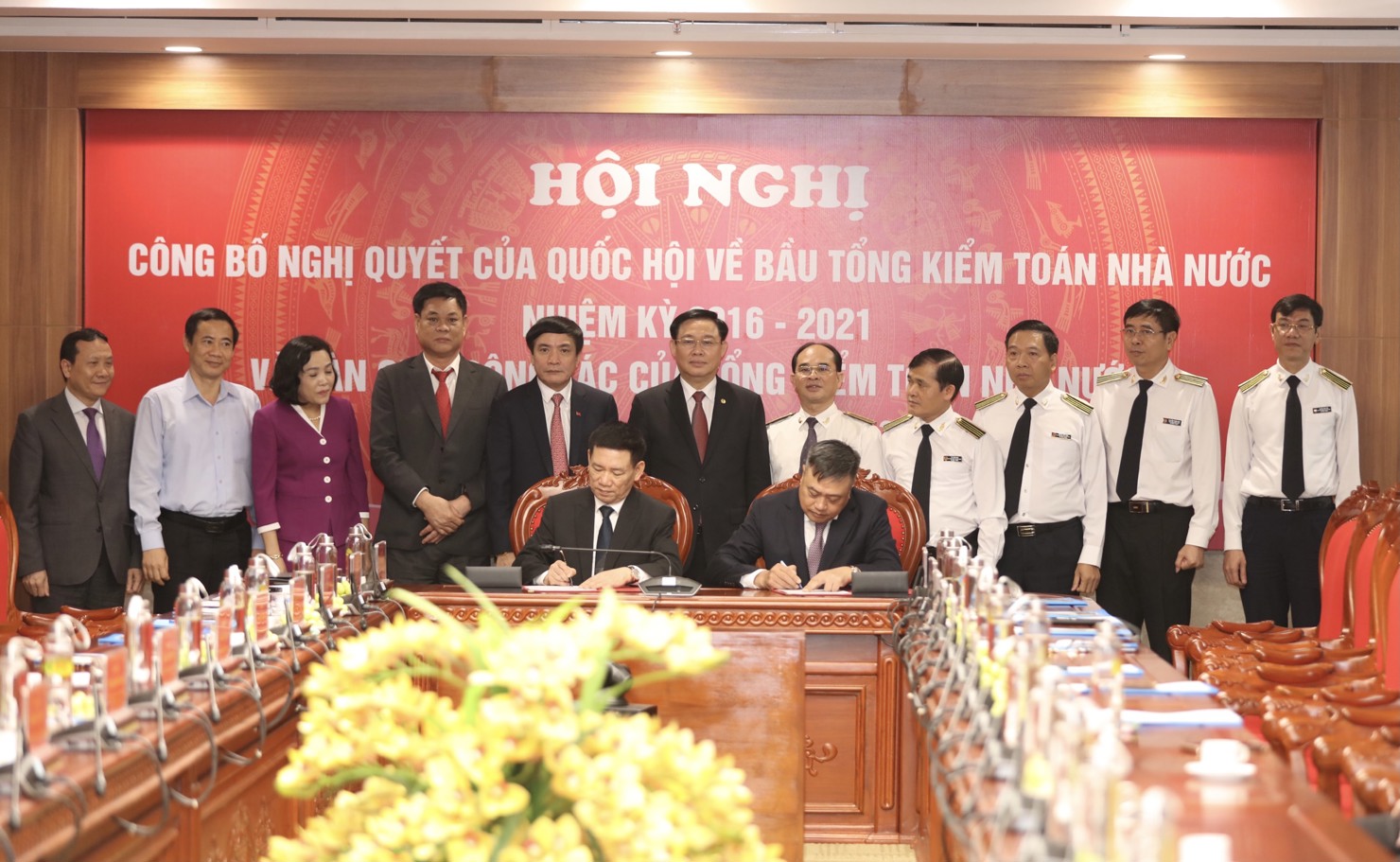Lễ bàn giao của Tổng Kiểm toán nhà nước. Ảnh: www.sav.gov.vn