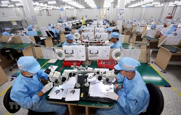 Các doanh nghiệp ngành điện, điện tử đang hoạt động hiệu quả. Nguồn: internet