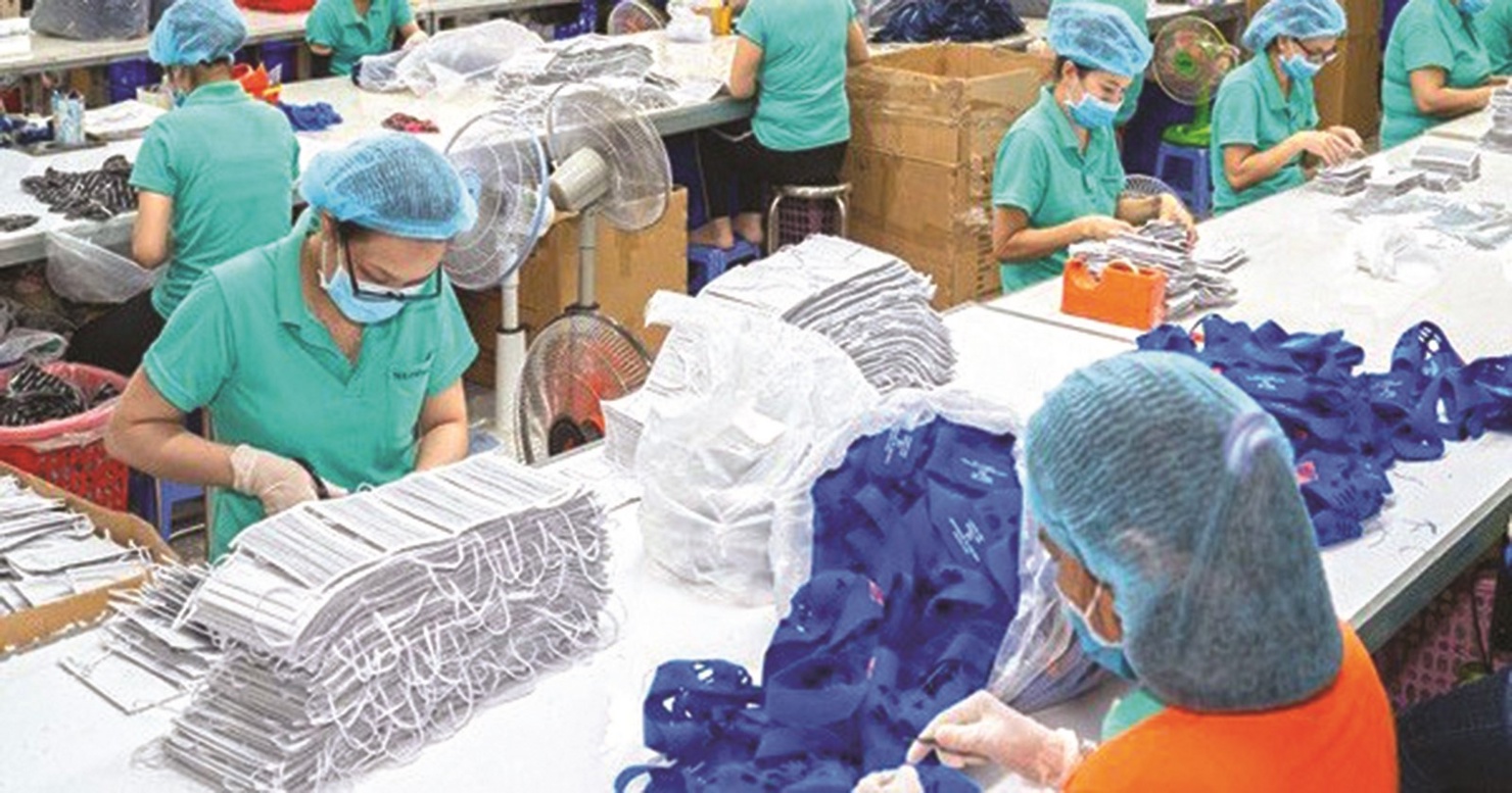 Sản xuất khẩu trang thị trường ngách nay trở thành thị trường chính. Nguồn: internet