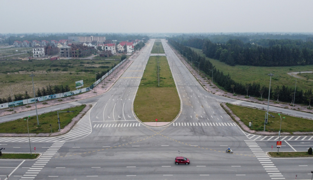 Dự án đại lộ Vinh - Cửa Lò. Ảnh: Vnexpress
