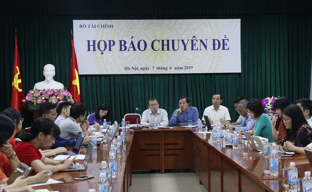 Toàn cảnh cuộc họp báo về tình hình nợ công năm 2018 của Bộ Tài chính chiều ngày 7/6/2019.