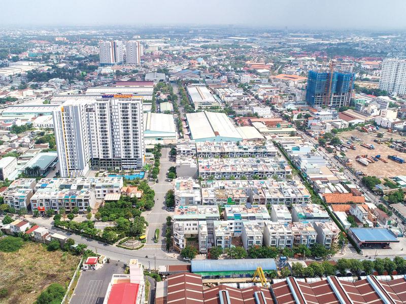 Thị xã Dĩ An, tâm điểm của bất động sản Bình Dương. Ảnh: G.H