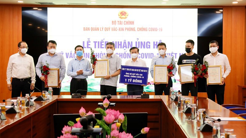 Quỹ Vắc xin phòng, chống Covid-19 tiếp nhận ủng hộ từ các nhà tài trợ.