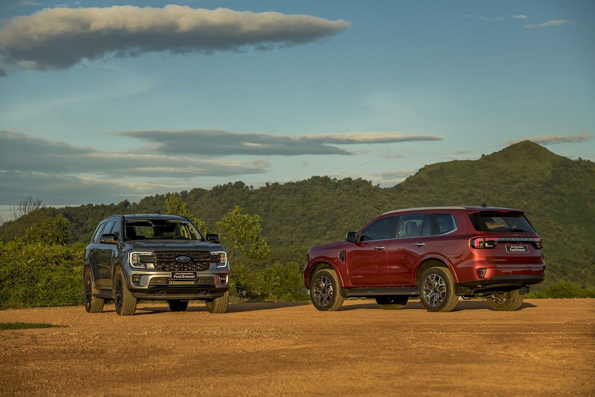 Mẫu xe Ford Everest mới được nhập khẩu nguyên chiếc từ Thái Lan. Nguồn: internet