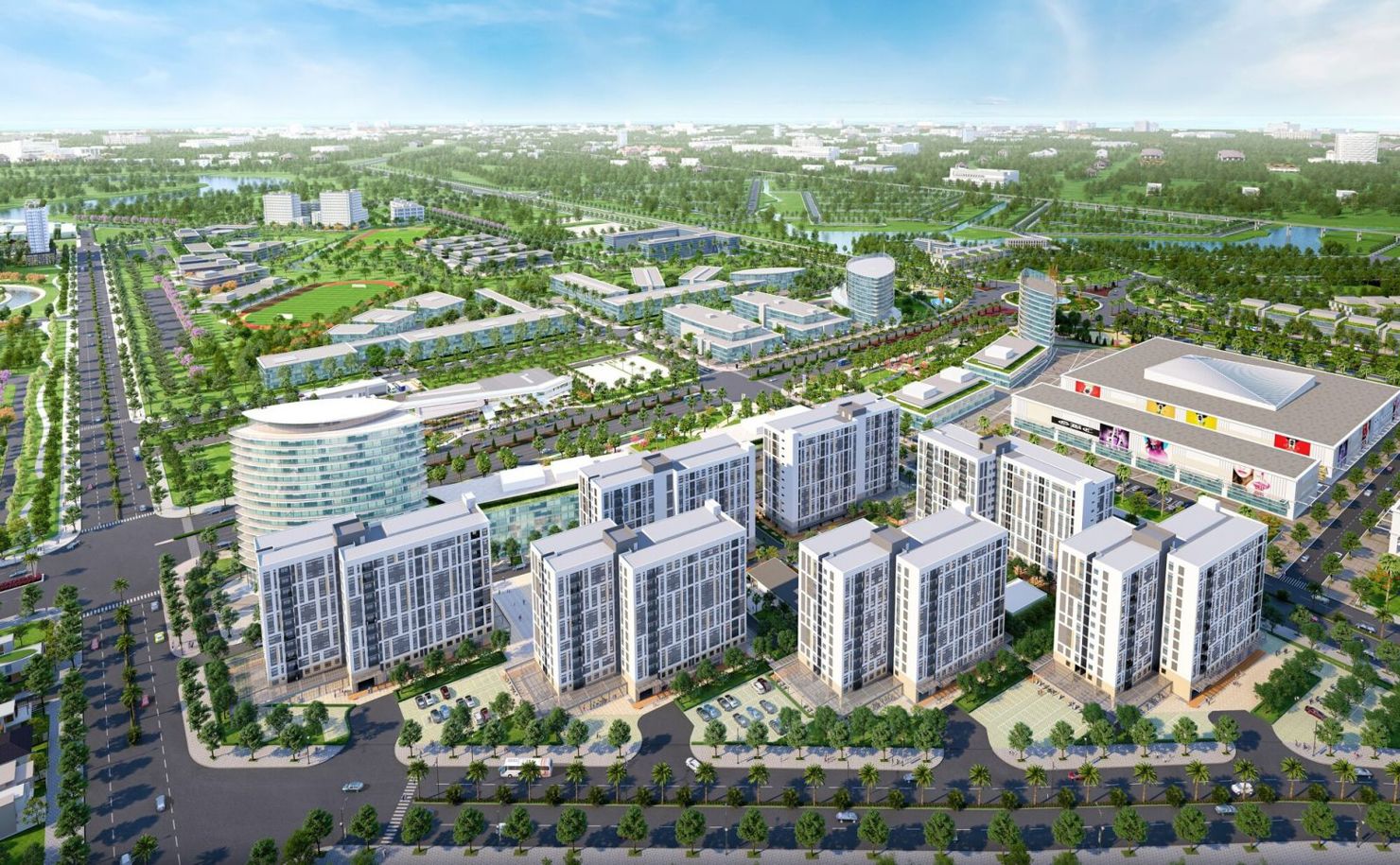 Dự án EHome Southgate, khu căn hộ nằm tại cửa ngõ dẫn vào khu đô thị Waterpoint 355 ha tại Bến Lức, Long An chỉ có mức giá dưới 1 tỷ đồng/căn.