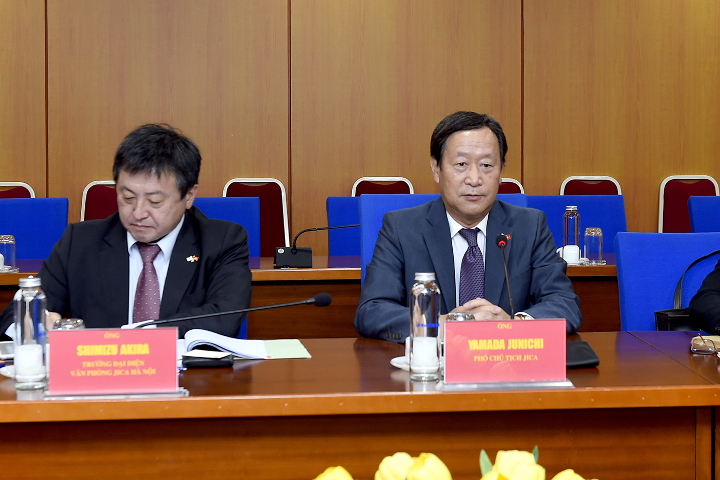 Phó Chủ tịch JICA phát biểu tại buổi làm việc.