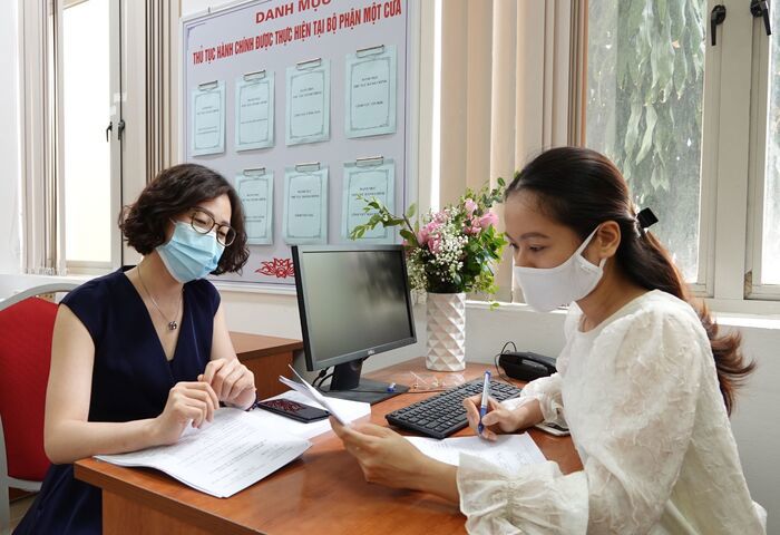 Bộ phận một cửa Bộ Tài chính.