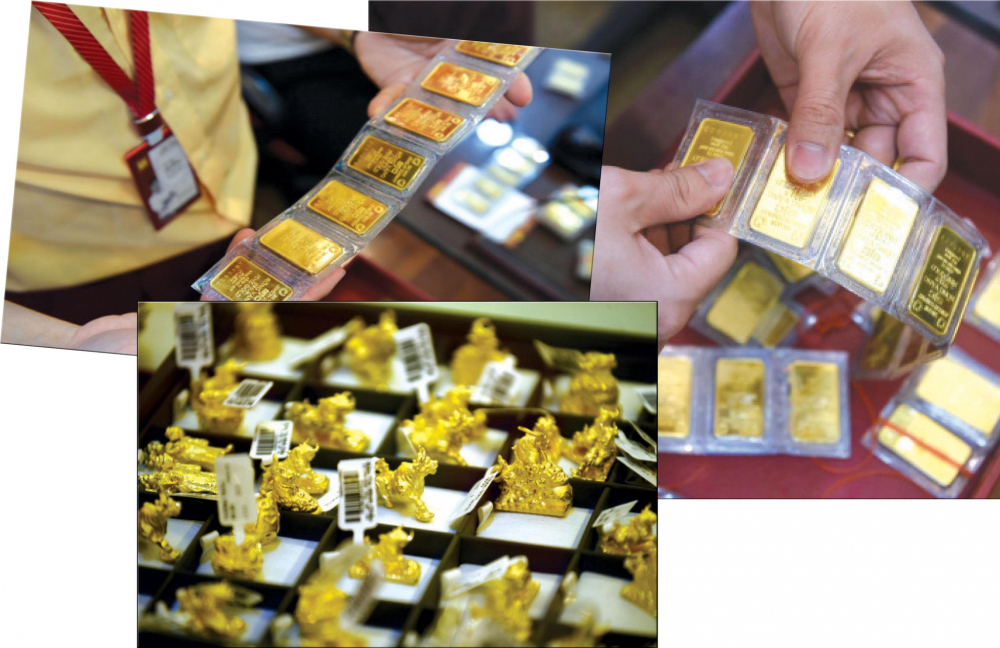 Giá vàng sụt giảm trong giai đoạn dịch COVID-19 bất chấp lạm phát gia tăng. Ảnh: Ngọc Thắng