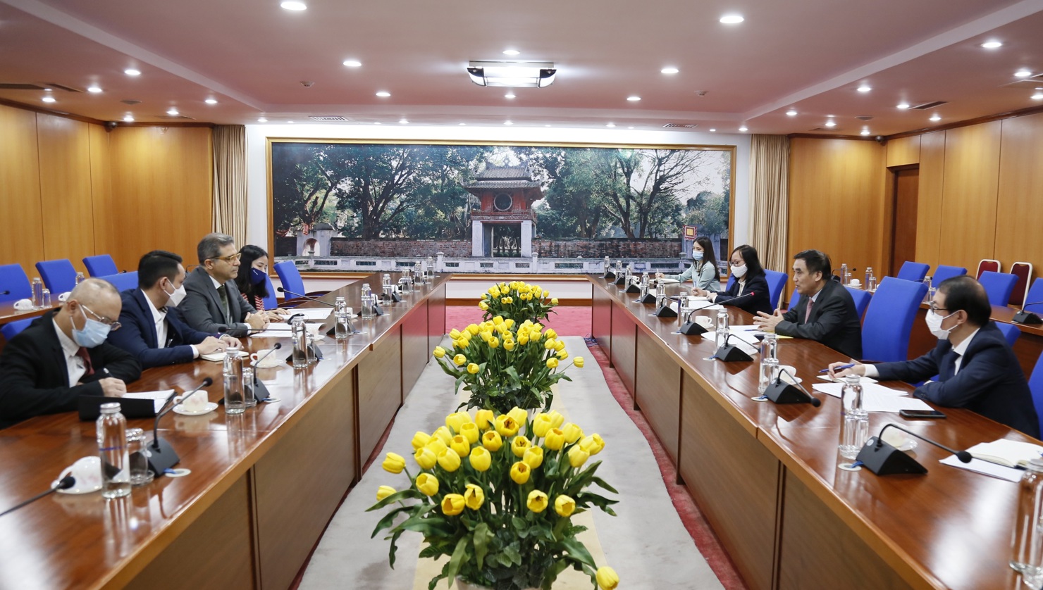 Toàn cảnh buổi tiếp.