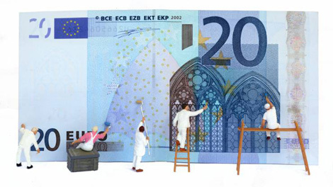 Đồng 20 euro dễ bị làm giả nhất. Ảnh: cbanque.com.