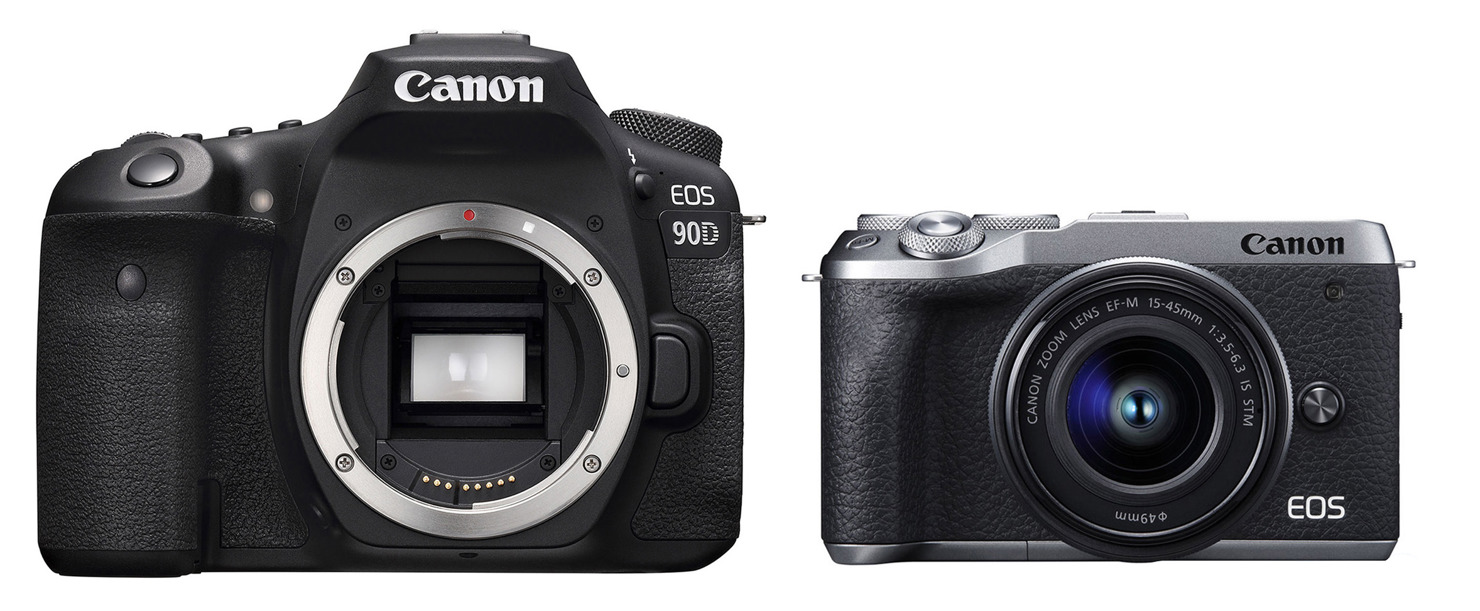 Máy ảnh EOS 90D, EOS M6 Mark II.