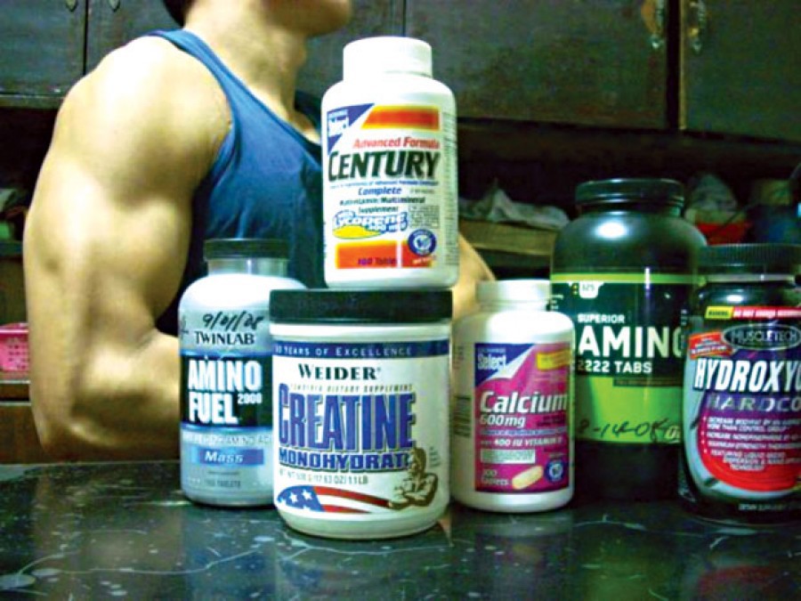 Thực phẩm chức năng thường được dân tập thể dục, nhất là dân tập gym sử dụng. Nguồn: internet