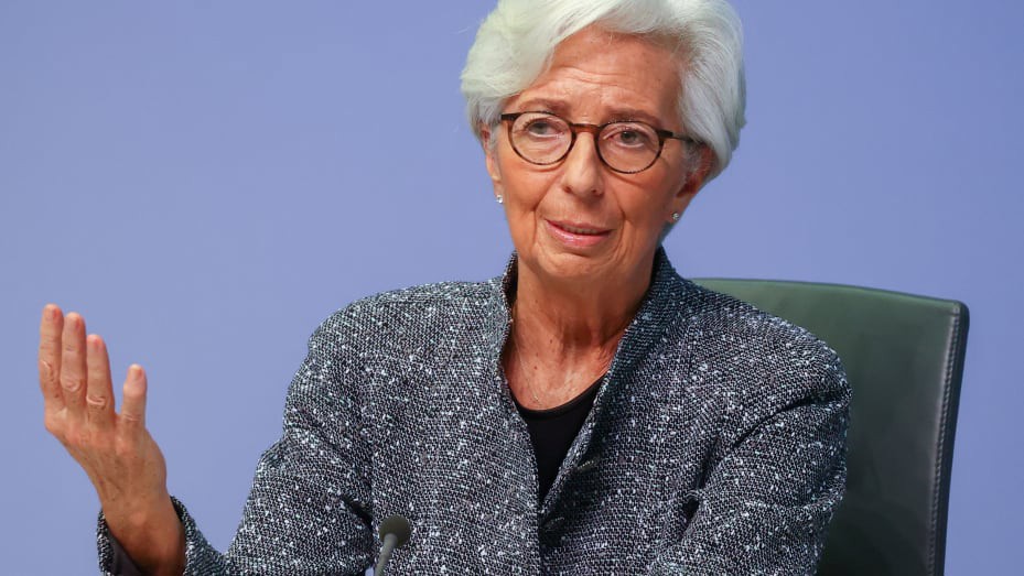 Chủ tịch Ngân hàng Trung ương châu Âu (ECB) – bà Christine Lagarde. Ảnh: CNBC