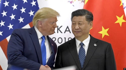 Tổng thống Mỹ Donald Trump (trái) và Chủ tịch Trung Quốc Tập Cận Bình.