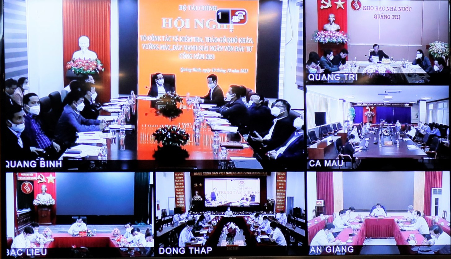 Đại diện 6 địa phương tham gia tại các điểm cầu.
