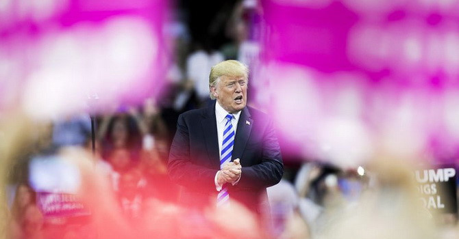  Tổng thống Mỹ Donald Trump - Ảnh: Bloomberg