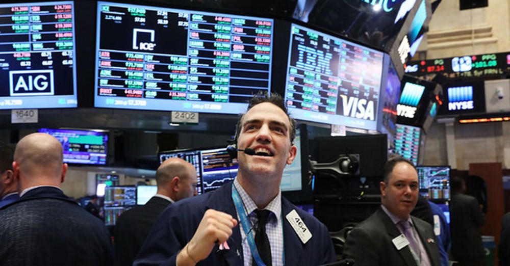Dow Jones tăng điểm mạnh nhất trong 10 năm trở lại đây. Nguồn: internet
