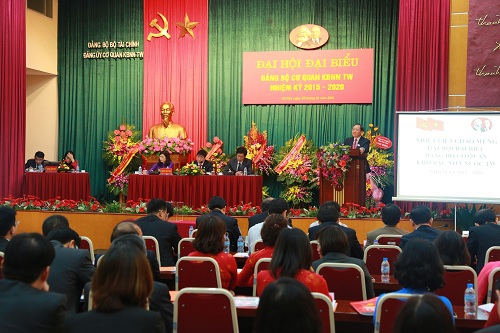 Đại hội đại biểu Đảng bộ cơ quan KBNN Trung ương nhiệm kỳ 2015-2020. Nguồn: internet