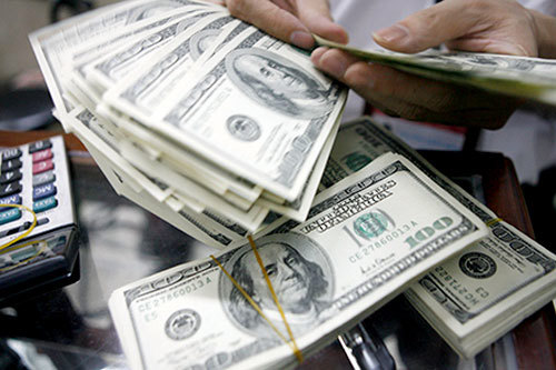 Tỷ giá VND/USD ngày 13/5  được điều chỉnh tăng liên tục ở hầu hết các ngân hàng thương mại. Nguồn: internet