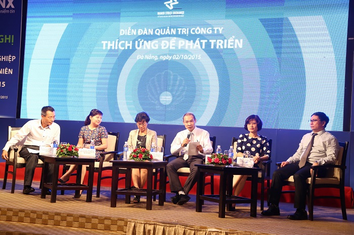 Diễn đàn quản trị công ty 2015 với chủ đề “Quản trị công ty: thích ứng để phát triển”. 