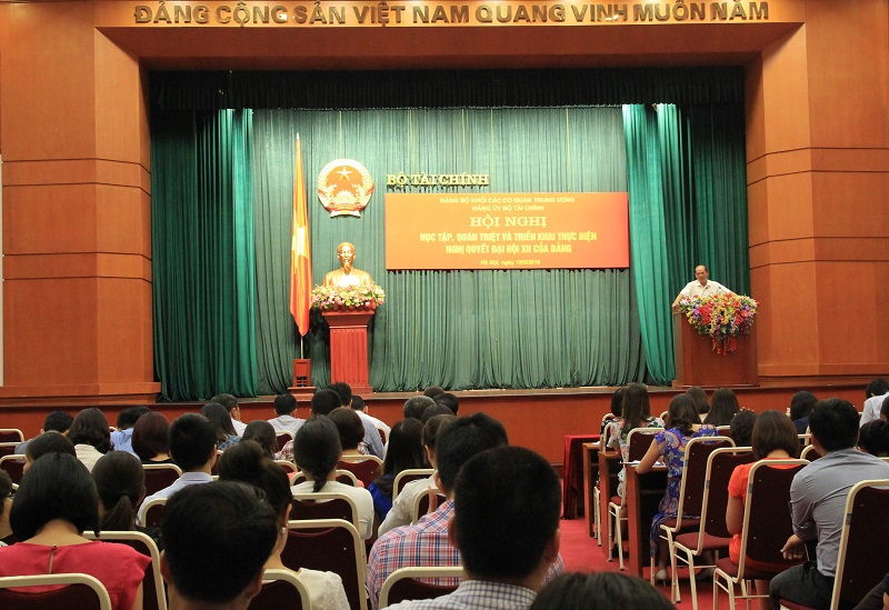 Toàn cảnh Hội nghị  quán triệt Nghị quyết Đại hội XII của Đảng.