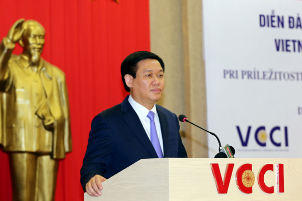 Phó Thủ tướng Vương Đình Huệ phát biểu tại Diễn đàn.