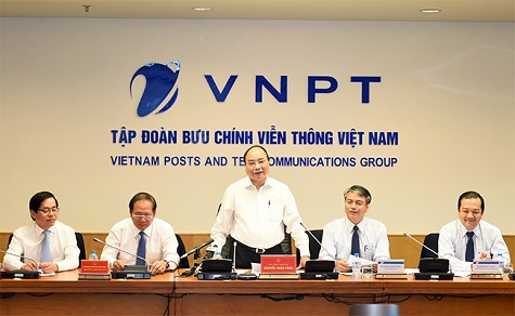 Thủ tướng Nguyễn Xuân Phúc phát biểu tại buổi làm việc.