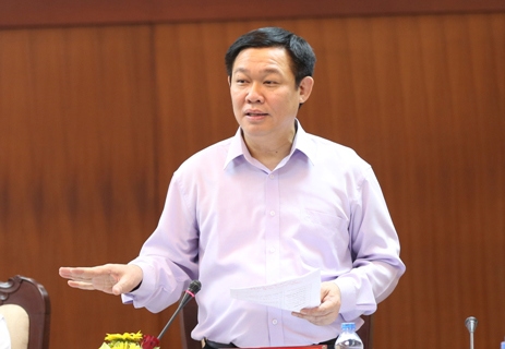 Phó Thủ tướng Vương Đình Huệ phát biểu tại buổi làm việc.