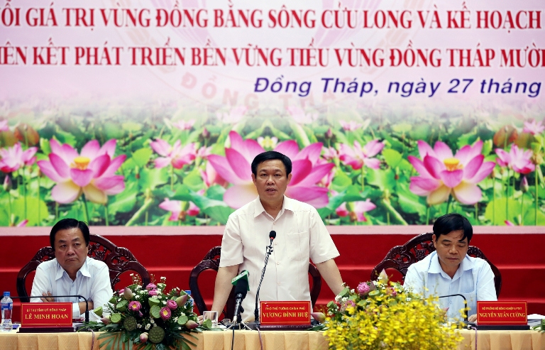 Phó Thủ tướng Vương Đình Huệ phát biểu tại Hội nghị.
