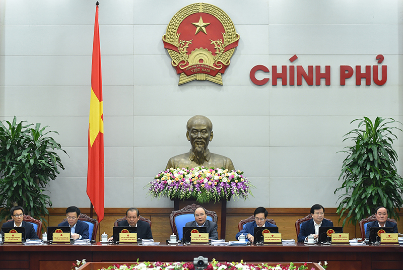 Phiên họp Chính phủ thường kỳ tháng 11/2016. Nguồn: internet
