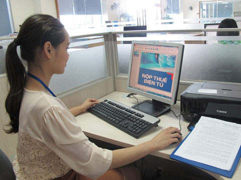 98,9% doanh nghiệp đăng ký nộp thuế điện tử. Nguồn: internet