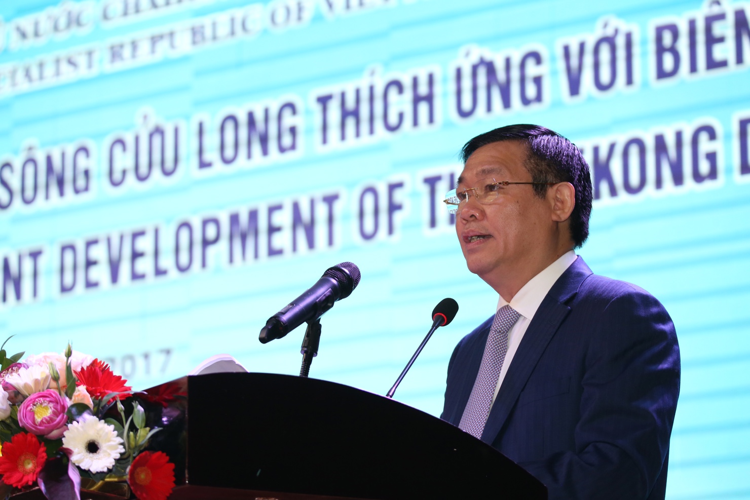 Phó Thủ tướng Vương Đình Huệ, Trưởng Ban Chỉ đạo Tây Nam Bộ phát biểu tại hội nghị. Ảnh: VGP/Xuân Tuyến