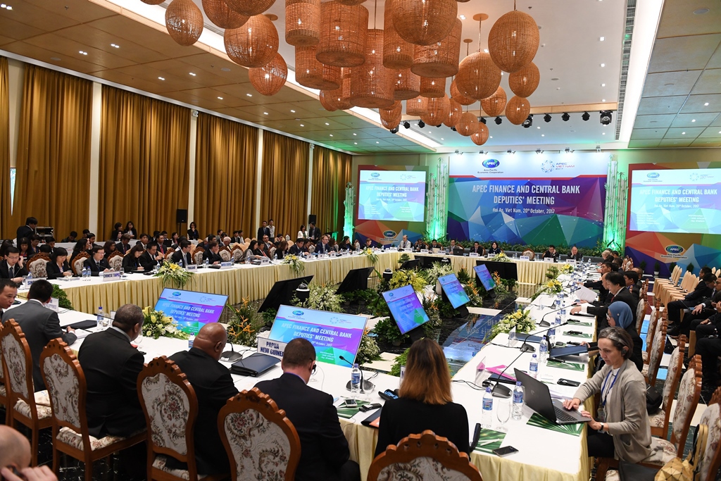 Toàn cảnh Hội nghị Thứ trưởng Tài chính và Phó Thống đốc Ngân hàng Trung ương APEC 2017, sáng ngày 20/10/2017.