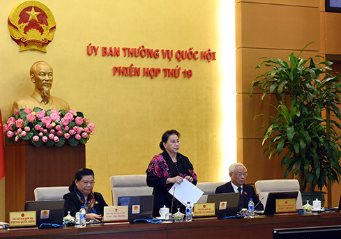 Phiên họp thứ 19 của Uỷ ban Thường vụ Quốc hội. Nguồn: internet