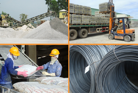 Thị trường bất động sản phục hồi khiến nhu cầu vật liệu tăng mạnh. Nguồn: internet