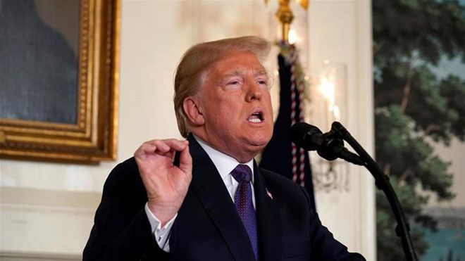 Tổng thống Mỹ Donald Trump. Ảnh: Reuters
