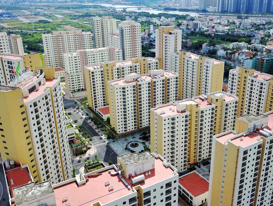Chính sách đất đai gắn liền với hoạt động của thị trường bất động sản. Nguồn: internet
