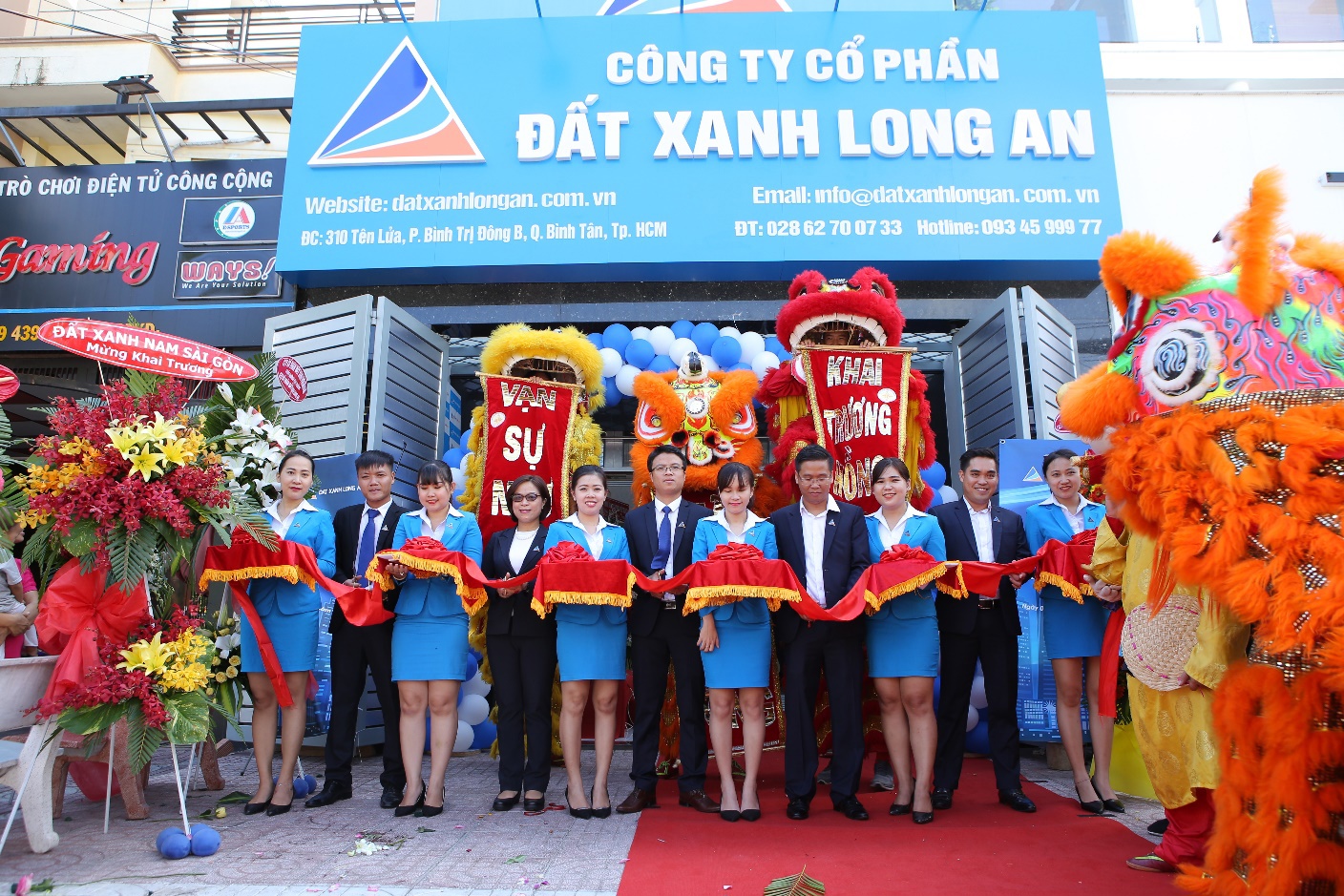 Tập đoàn Đất Xanh vừa khai trương công ty Cổ phần Đất Xanh Long An.