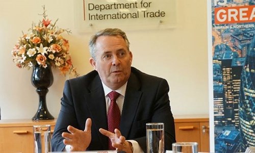 Bộ trưởng Thương mại Anh Liam Fox. Nguồn: internet