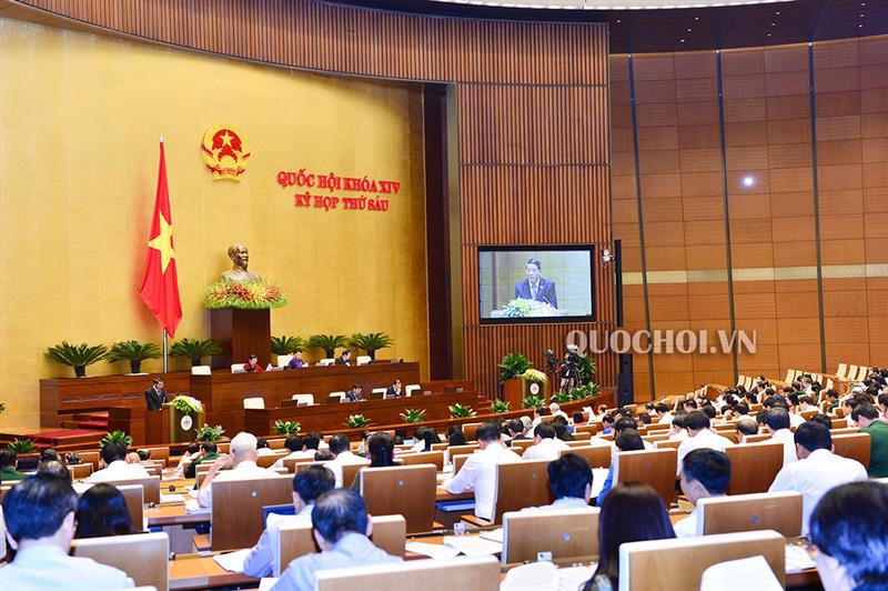 Phiên họp chiều ngày 22/10/2018 của Quốc hội. Nguồn: QH