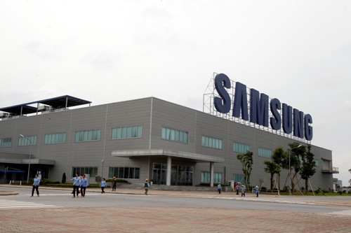 Nhà máy samsung tại Khu công nghiệp Yên Phong, tỉnh Bắc Ninh. Nguồn: internet