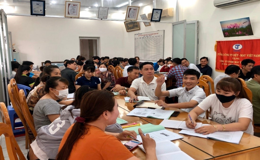Hỗ trợ đào tạo nâng cao năng suất chất lượng tại Công ty TNHH May Thuận Tiến