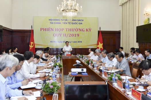 Toàn cảnh phiên họp thường kỳ quý II/2019 của Hội đồng Tư vấn chính sách tài chính, tiền tệ quốc gia