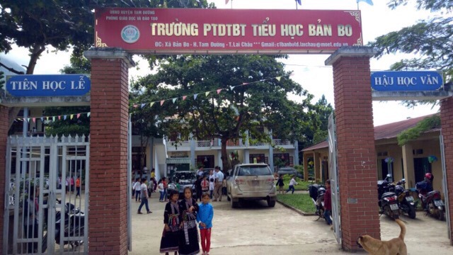 Trường Phổ thông dân tộc bán trú Bản Bo. Nguồn: HS.