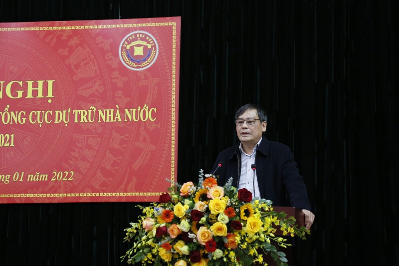 Phó Chủ tịch Thường trực Công đoàn Bộ Tài chính Bùi Xuân Ngọc phát biểu tại hội nghị.