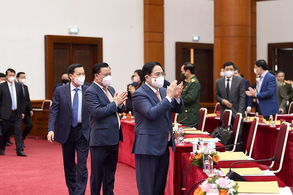 Ng&agrave;nh T&agrave;i ch&iacute;nh vinh dự đ&oacute;n Thủ tướng Ch&iacute;nh phủ Phạm Minh Ch&iacute;nh c&ugrave;ng c&aacute;c đại biểu đến dự Hội nghị tổng kết c&ocirc;ng t&aacute;c t&agrave;i ch&iacute;nh - NSNN năm 2021, triển khai nhiệm vụ t&agrave;i ch&iacute;nh - NSNN năm 2022.
